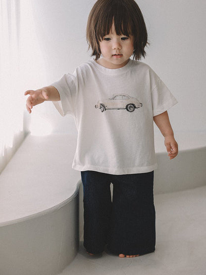 Toddler Mel SS26 Wide Leg Denim Pants (1 - 8y) - Denim kids outfit