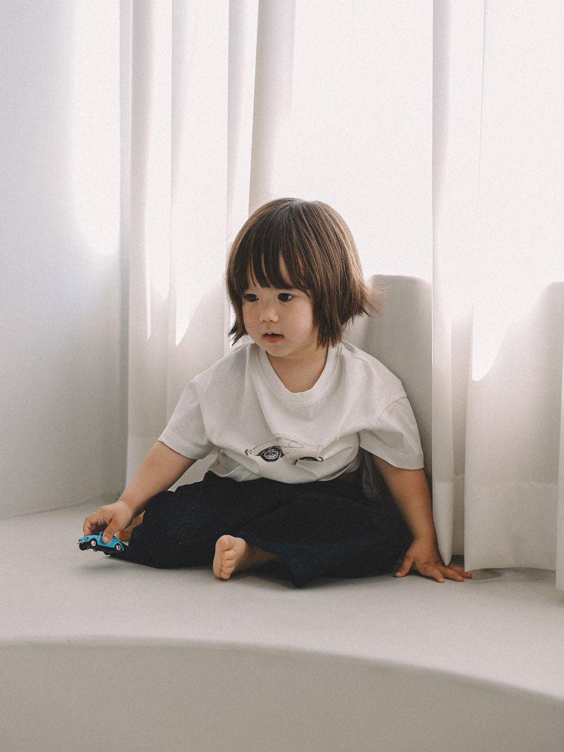 Toddler Mel SS26 Wide Leg Denim Pants (1 - 8y) - Denim kids outfit