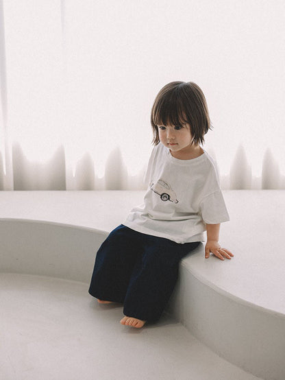 Toddler Mel SS26 Wide Leg Denim Pants (1 - 8y) - Denim kids outfit