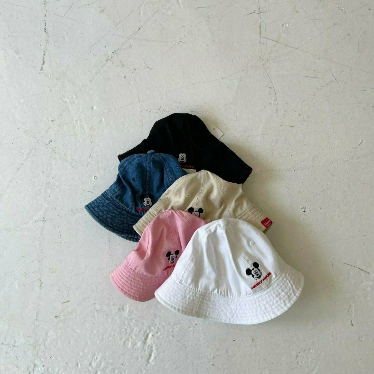 Toddler Mickey Embroidery Bucket Hat (3 - 6y) - 5 Colors - AT NOON STORE