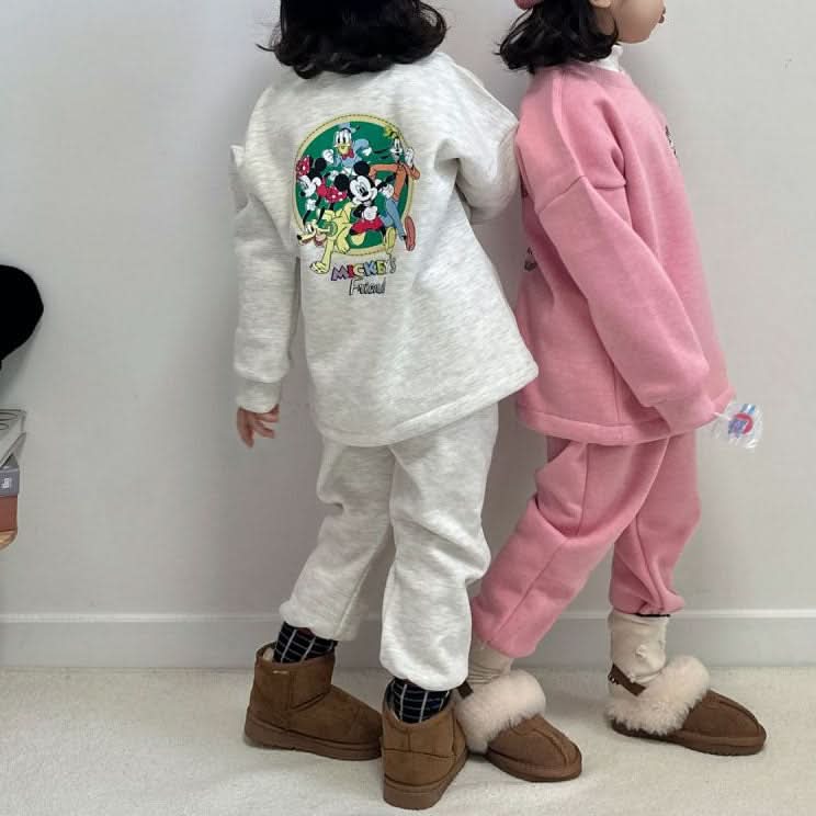 Toddler Mickey's Friends Drawstring Sweatshirt and Jogger Pants Set (2 - 7y) - 3 Colors kids outfit