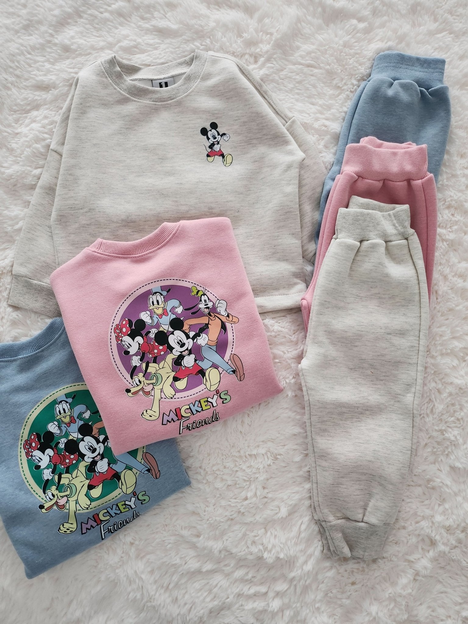 Toddler Mickey's Friends Drawstring Sweatshirt and Jogger Pants Set (2 - 7y) - 3 Colors kids outfit