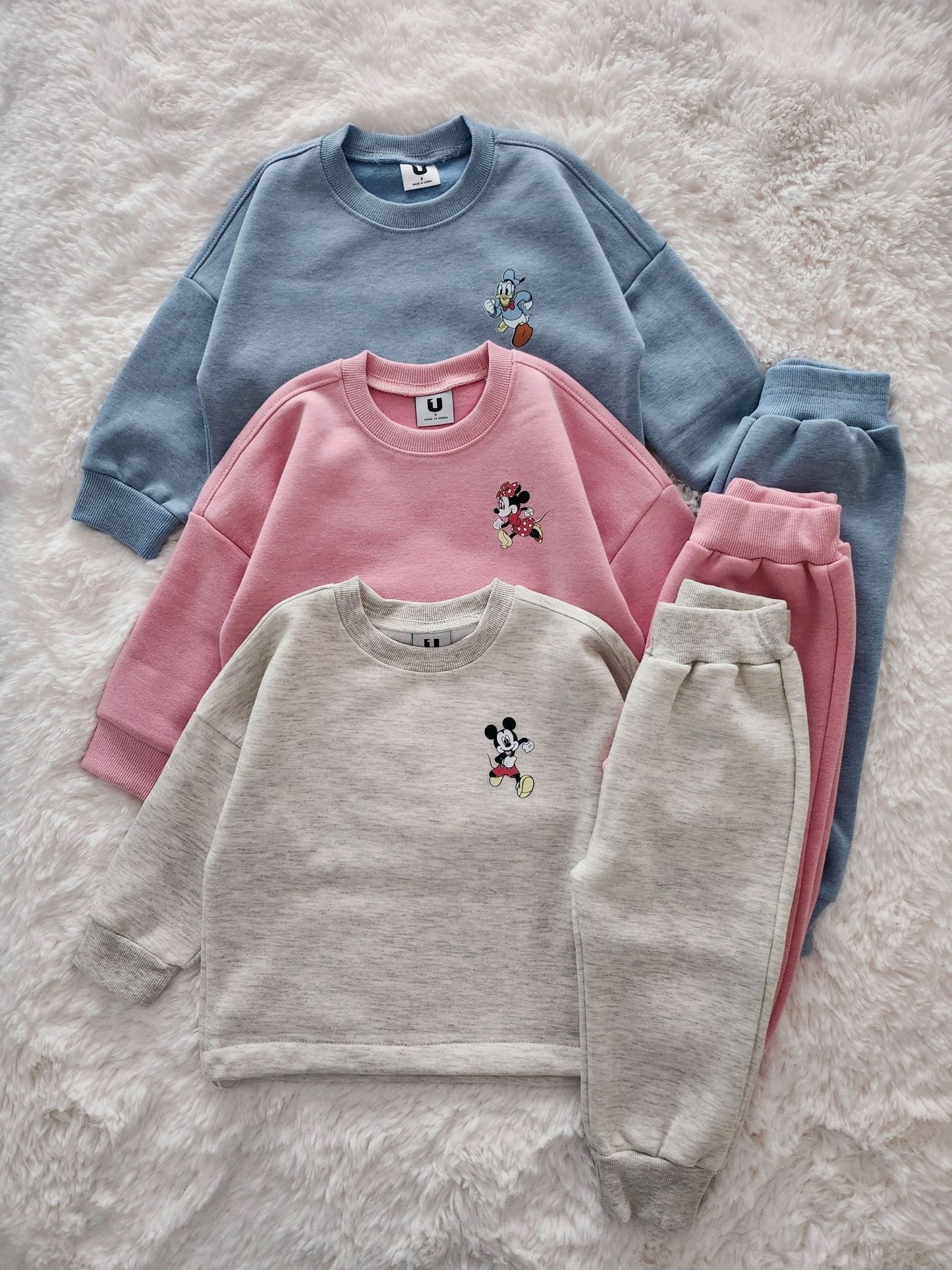 Toddler Mickey's Friends Drawstring Sweatshirt and Jogger Pants Set (2 - 7y) - 3 Colors kids outfit