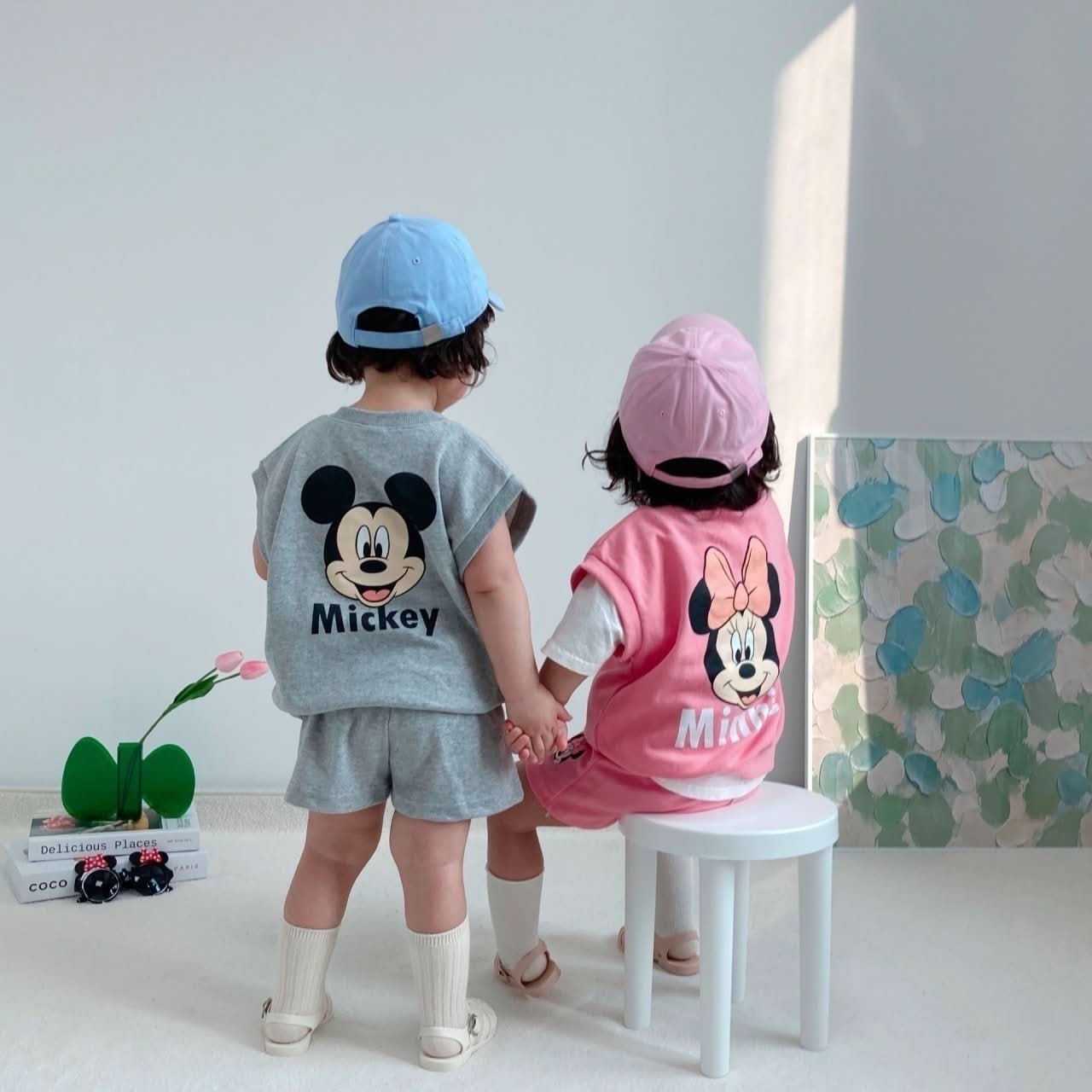 Toddler Mickey's Friends Vest and Shorts Set (2 - 7y) - 4 Colors kids outfit