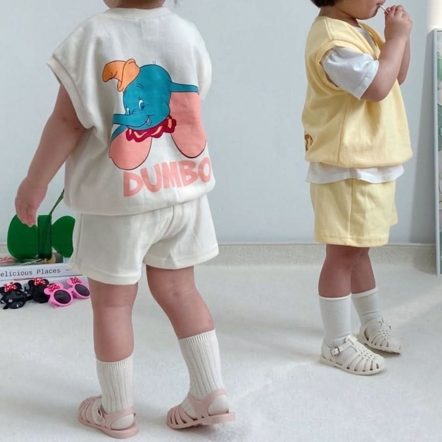 Toddler Mickey's Friends Vest and Shorts Set (2 - 7y) - 4 Colors kids outfit