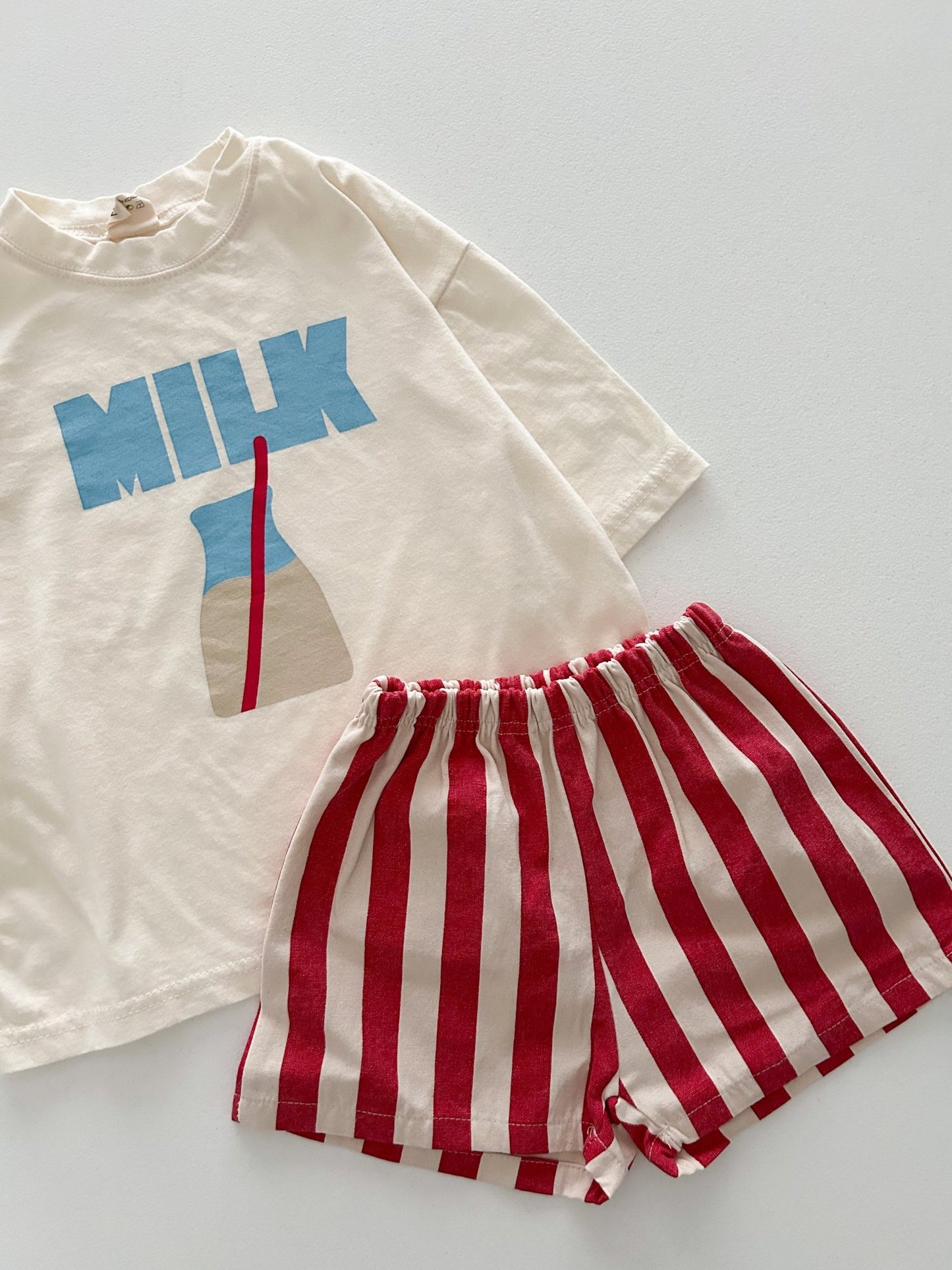 Toddler MILK Oversized Short Sleeve Top (2 - 8y) - 2 Colors kids outfit