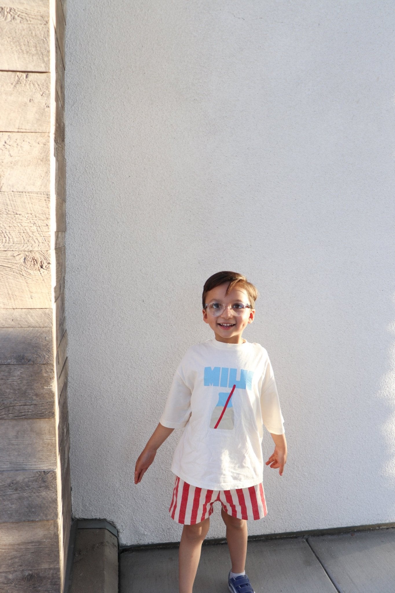 Toddler MILK Oversized Short Sleeve Top (2 - 8y) - 2 Colors kids outfit