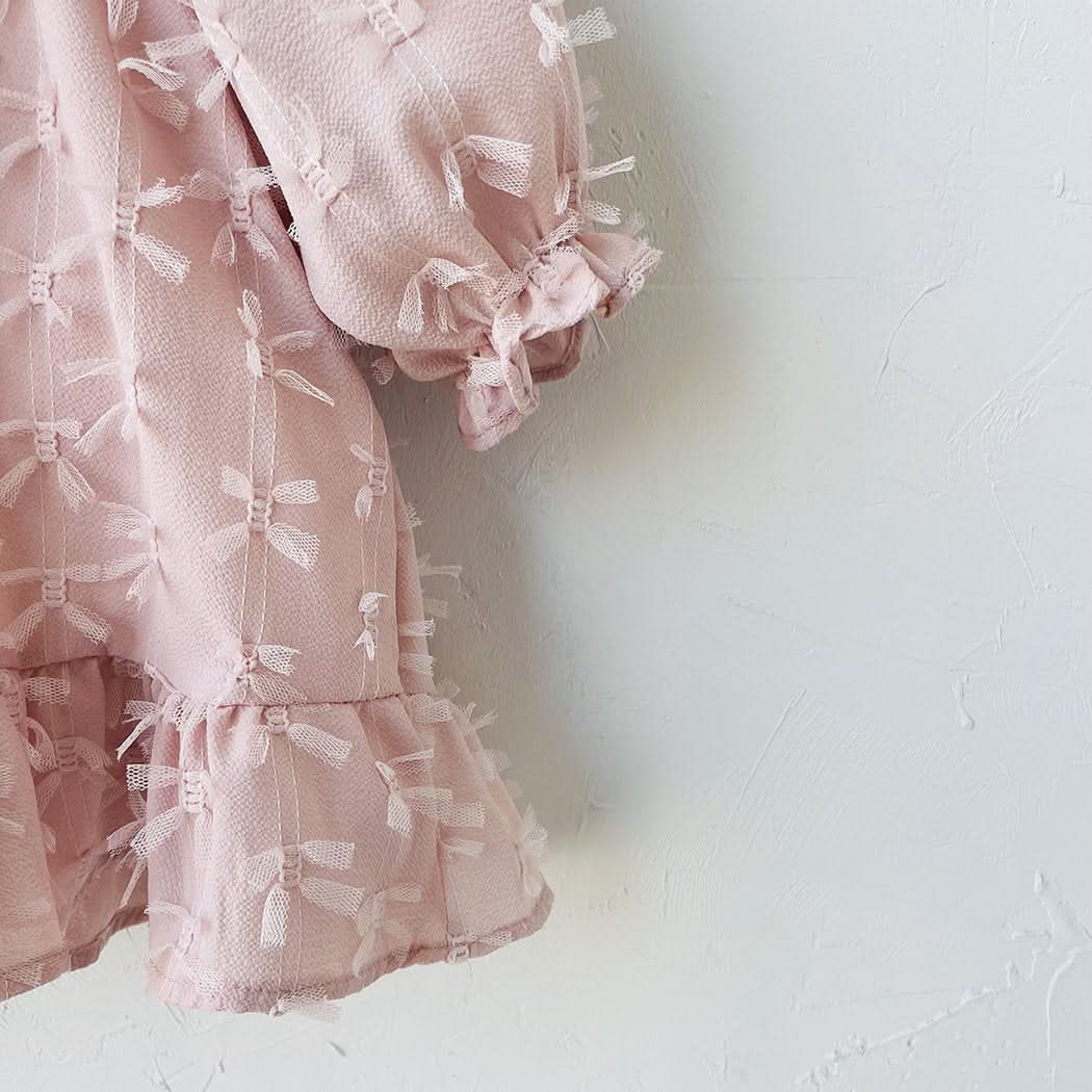 Toddler Milk S25 3D Bows Lace Dress (1 - 7y) - 2 Colors kids outfit