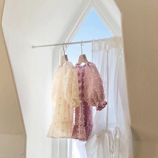 Toddler Milk S25 3D Bows Lace Dress (1 - 7y) - 2 Colors kids outfit