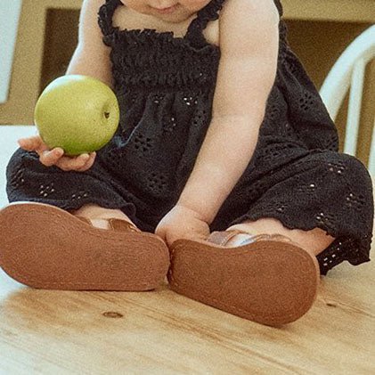 Toddler Milk SS25 Eyelet Lettuce - Edge Smocked Peplum Top and Wide Pants Set (1 - 7y) - 2 Colors kids outfit