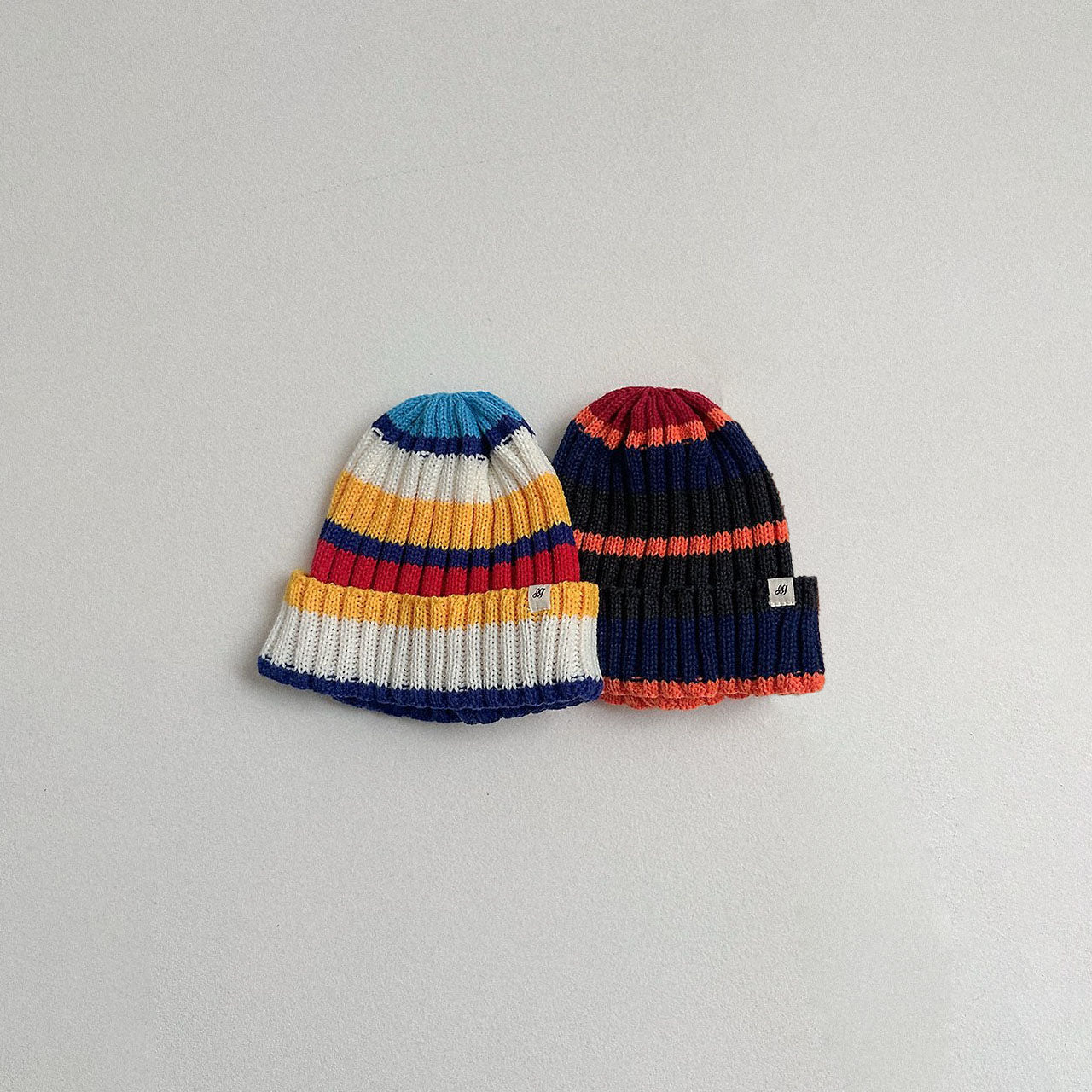 Toddler Multi Stripe Beanie (2-10y) - 2 Colors kids outfit