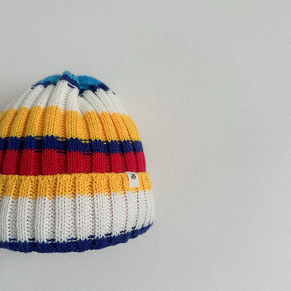 Toddler Multi Stripe Beanie (2-10y) - 2 Colors kids outfit