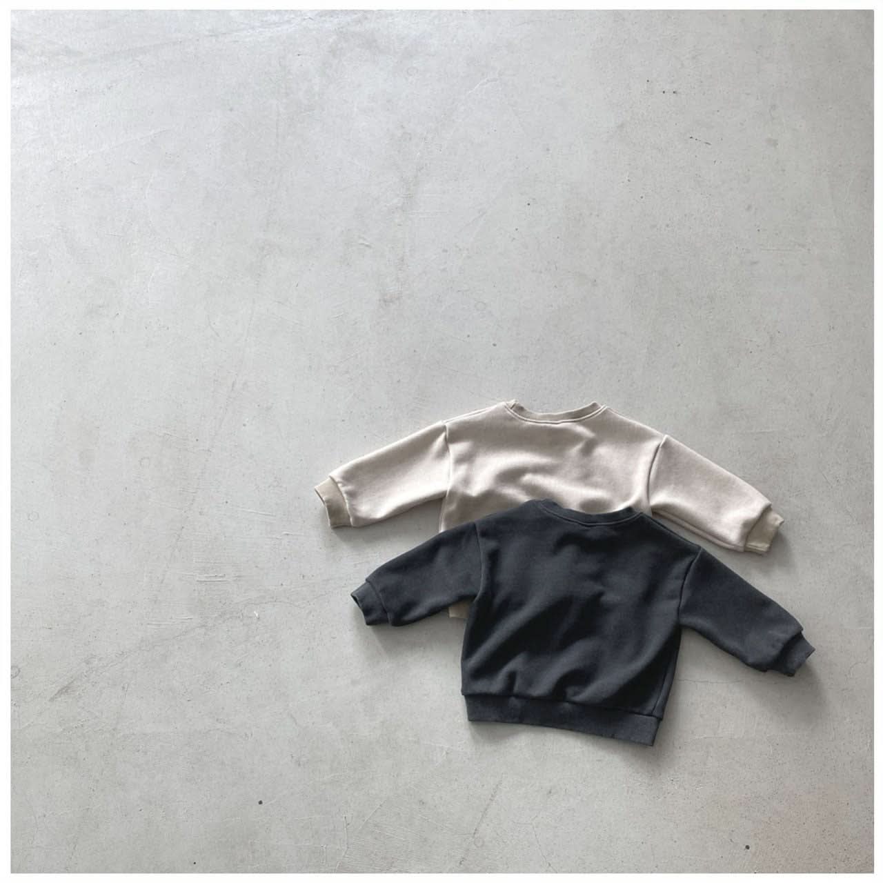 Toddler Nunu Chest Pocket Sweatshirt (1 - 6y) - 2 Colors kids outfit
