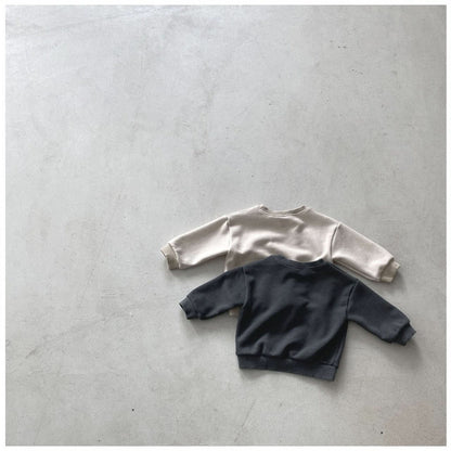 Toddler Nunu Chest Pocket Sweatshirt (1 - 6y) - 2 Colors kids outfit