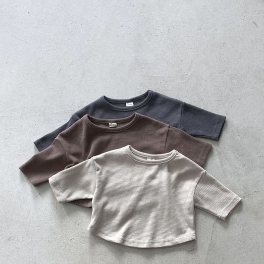 Toddler Nunu Crewneck Long Sleeve Top (1 - 6y) - 3 Colors kids outfit