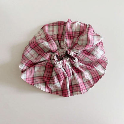 Toddler Plaid Skirt Shorts (1 - 7y) - Pink kids outfit