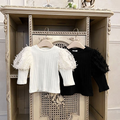 Toddler Puff Shoulder Top (6m - 5y) - 2 Colors kids outfit