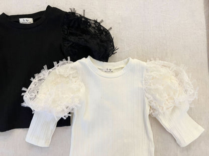 Toddler Puff Shoulder Top (6m - 5y) - 2 Colors kids outfit