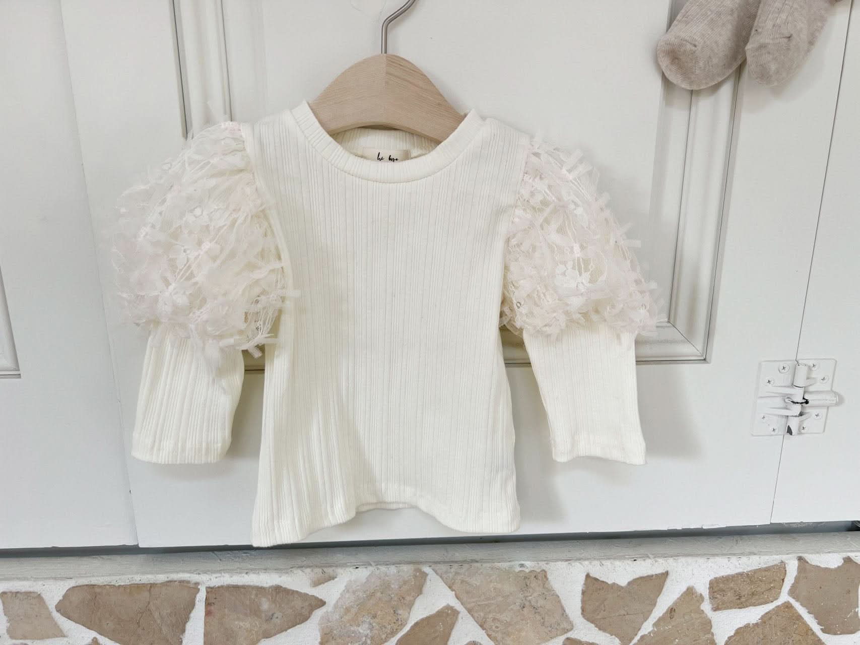Toddler Puff Shoulder Top (6m - 5y) - 2 Colors kids outfit