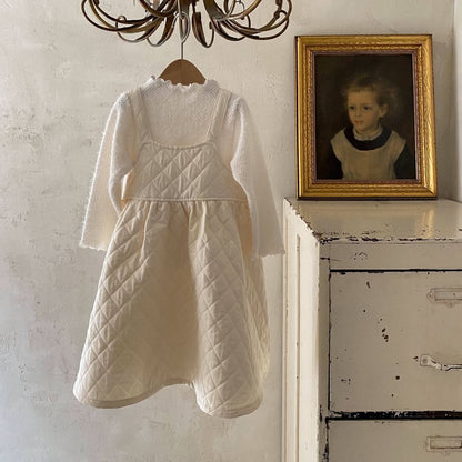 Toddler Quilted Sleeveless Dress (1 - 6y) kids outfit