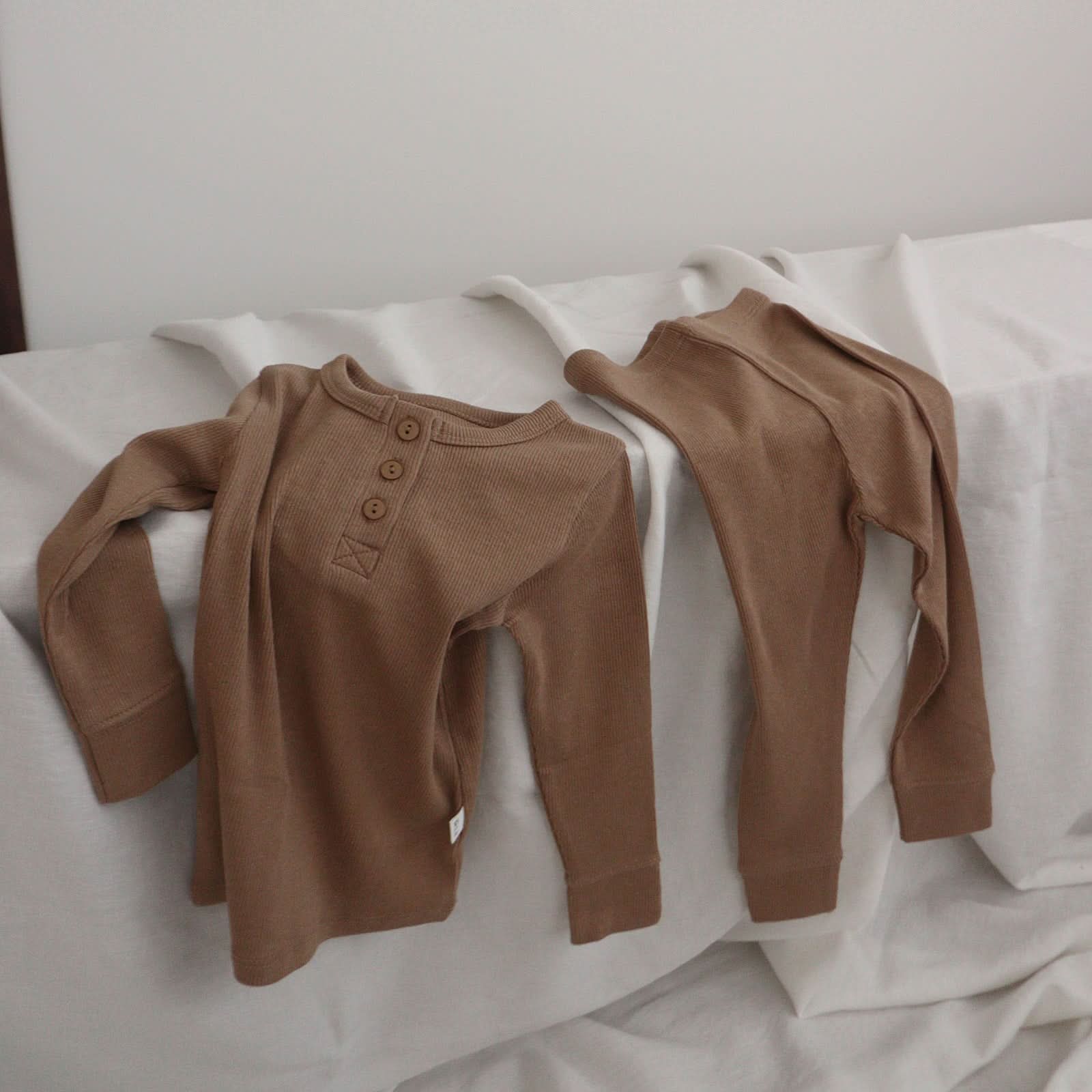 Toddler Ribbed Top and Pants Set (1 - 6y) - 5 Colors kids outfit