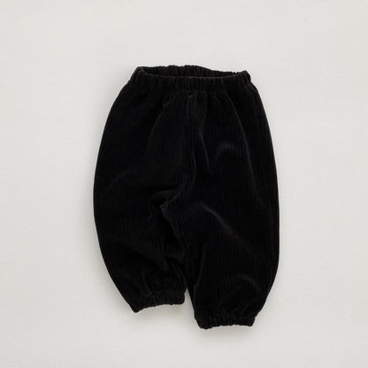 Toddler Ribbed Velvet Jogger Pants(1 - 5y) - 4 Colors kids outfit