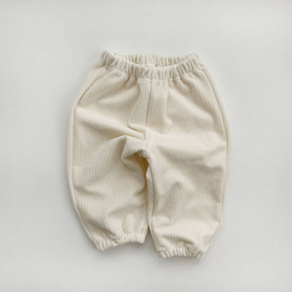 Toddler Ribbed Velvet Jogger Pants(1 - 5y) - 4 Colors kids outfit