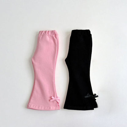 Toddler S25 Bow Detail Flare Pants (1 - 10y) - 2 Colors kids outfit