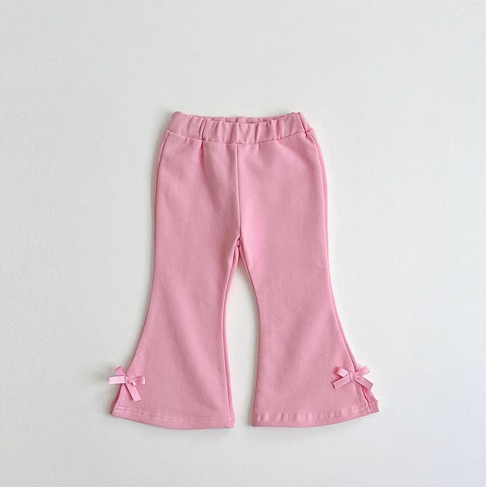 Toddler S25 Bow Detail Flare Pants (1 - 10y) - 2 Colors kids outfit