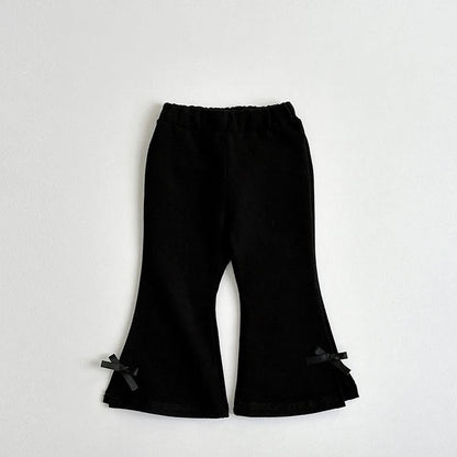 Toddler S25 Bow Detail Flare Pants (1 - 10y) - 2 Colors kids outfit
