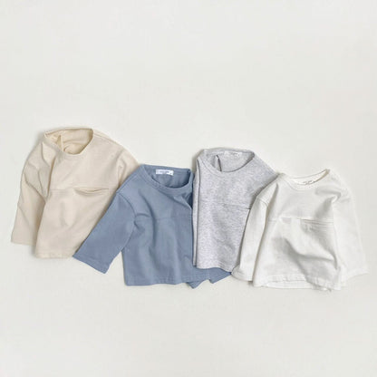 Toddler S25 Chest Pocket Top (1 - 7y) - 4 Colors kids outfit