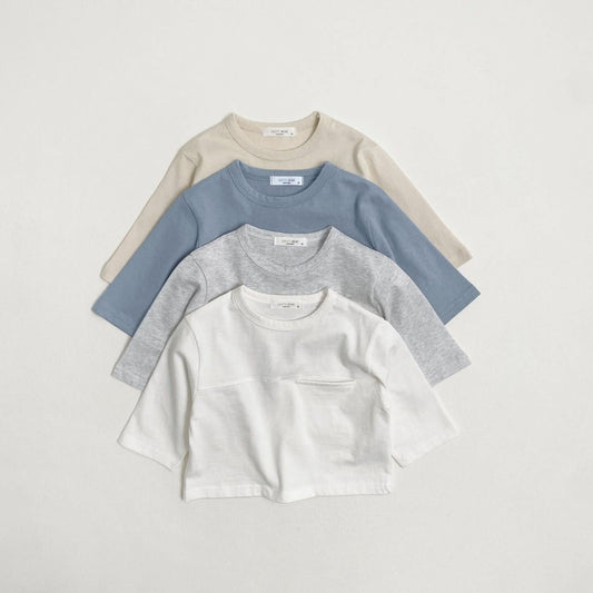 Toddler S25 Chest Pocket Top (1 - 7y) - 4 Colors kids outfit