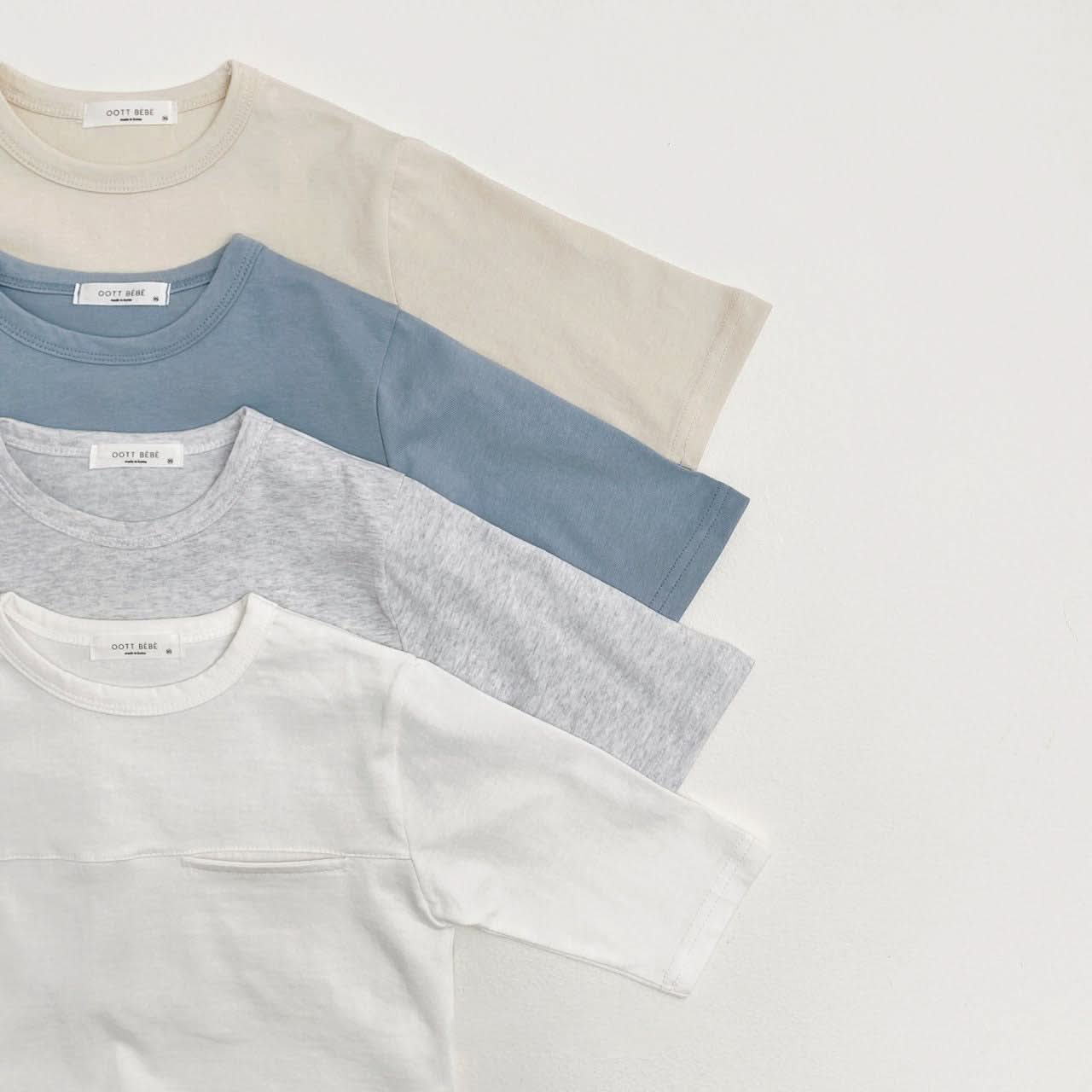Toddler S25 Chest Pocket Top (1 - 7y) - 4 Colors kids outfit