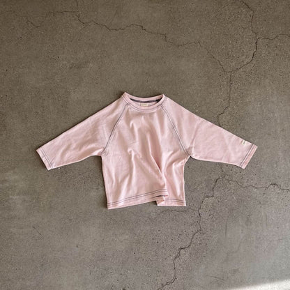 Toddler S25 Contrast Stitch Raglan Sleeve Top (2 - 7y) - 2 Colors kids outfit