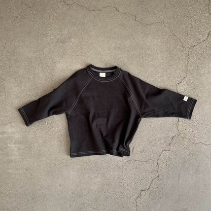 Toddler S25 Contrast Stitch Raglan Sleeve Top (2 - 7y) - 2 Colors kids outfit