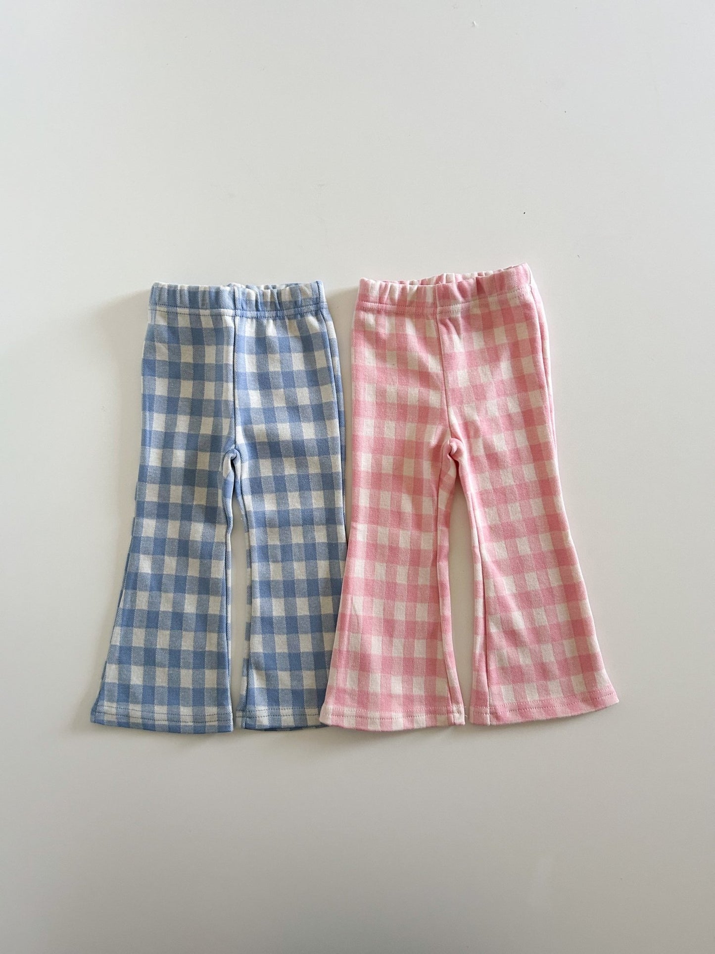 Toddler S25 Gingham Flare Pants (2 - 7y) - 2 Colors kids outfit