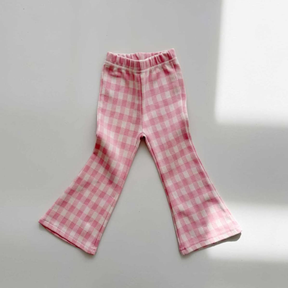Toddler S25 Gingham Flare Pants (2 - 7y) - 2 Colors kids outfit