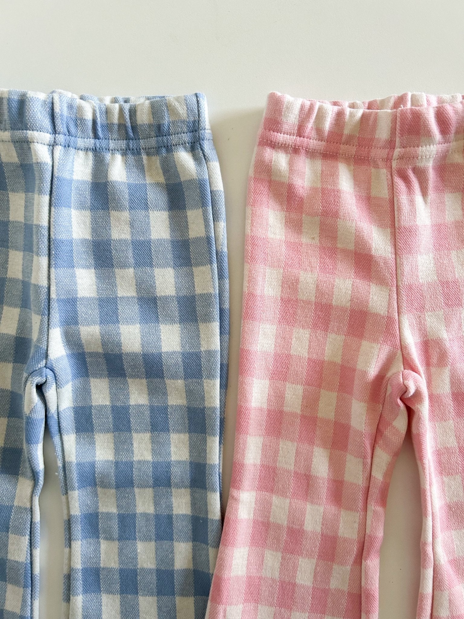 Toddler S25 Gingham Flare Pants (2 - 7y) - 2 Colors kids outfit