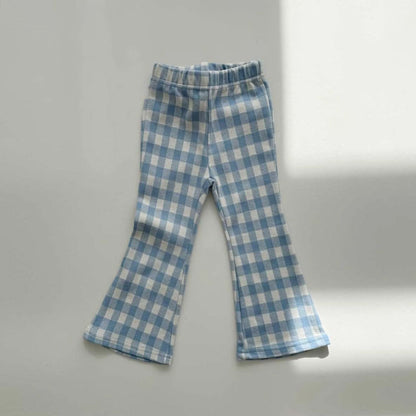 Toddler S25 Gingham Flare Pants (2 - 7y) - 2 Colors kids outfit