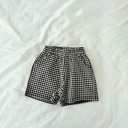 Toddler S25 Gingham Short (2 - 7y) - 2 Colors kids outfit