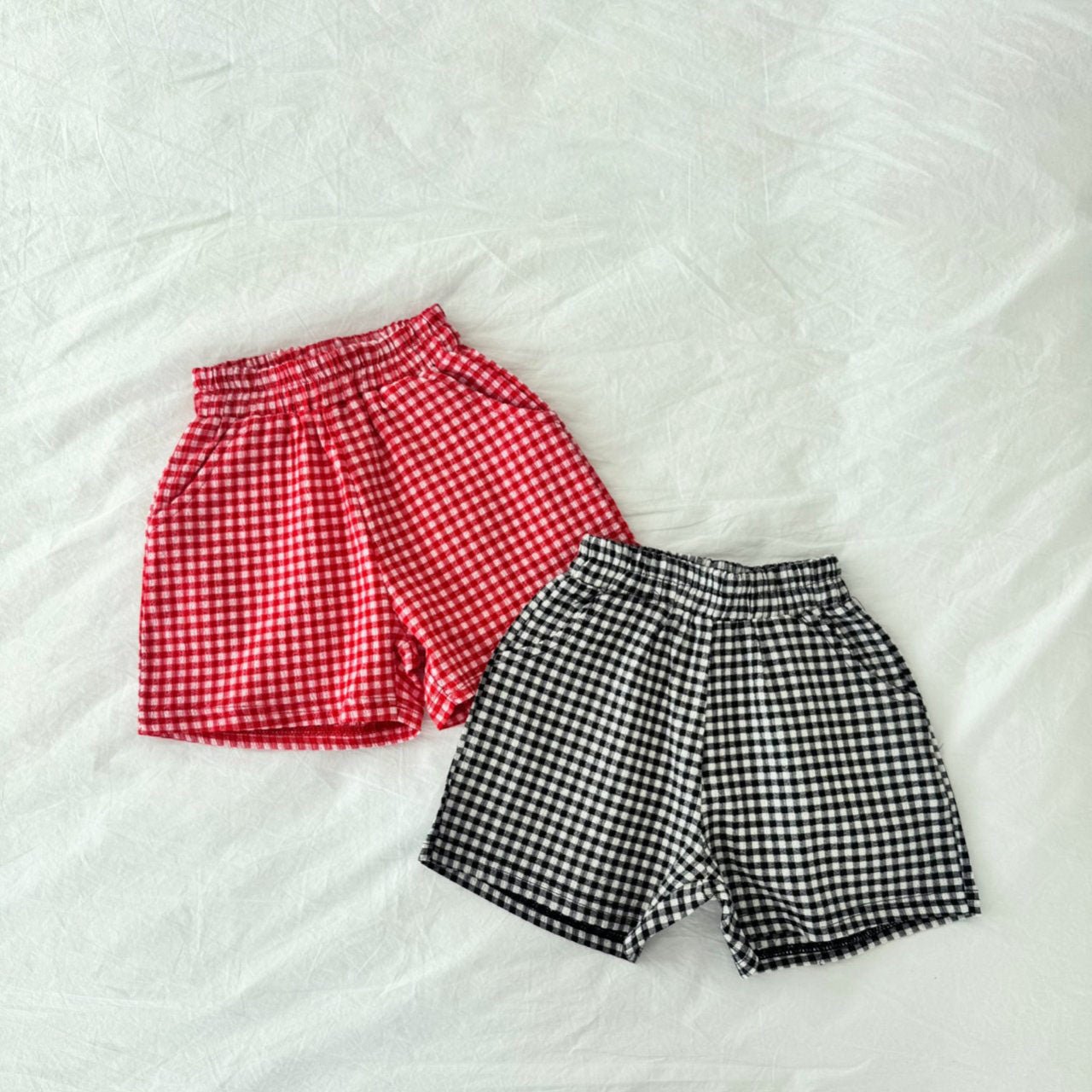 Toddler S25 Gingham Short (2 - 7y) - 2 Colors kids outfit