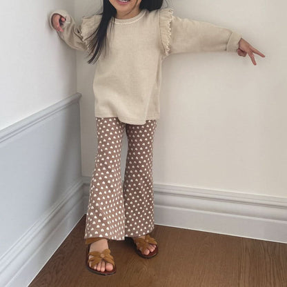 Toddler S25 Heart Flare Pants (1 - 6y) - 2 Colors kids outfit