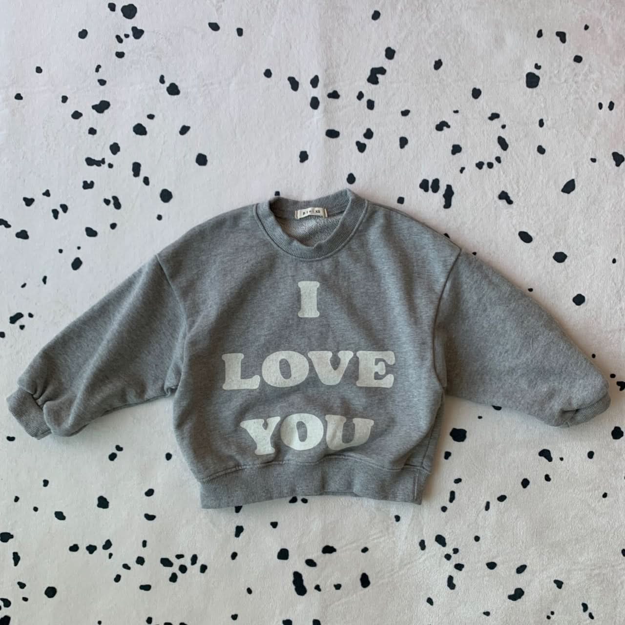 Toddler S25 'I LOVE YOU' Sweatshirt (1 - 7y) - 2 Colors kids outfit