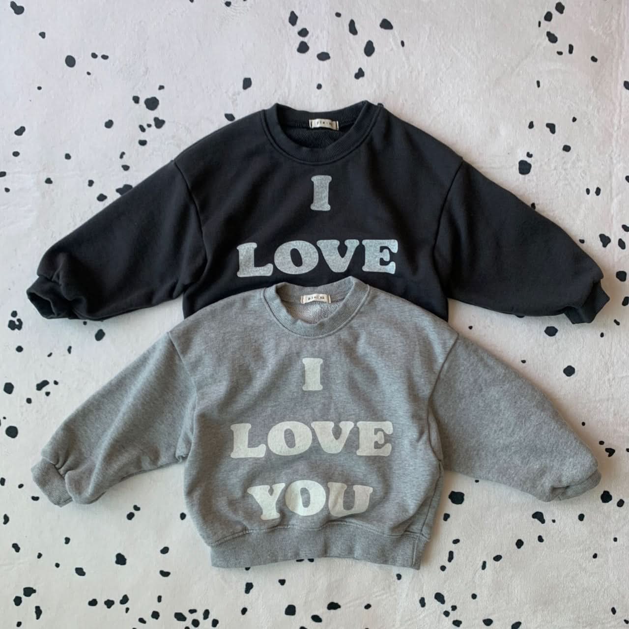 Toddler S25 'I LOVE YOU' Sweatshirt (1 - 7y) - 2 Colors kids outfit