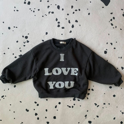 Toddler S25 'I LOVE YOU' Sweatshirt (1 - 7y) - 2 Colors kids outfit
