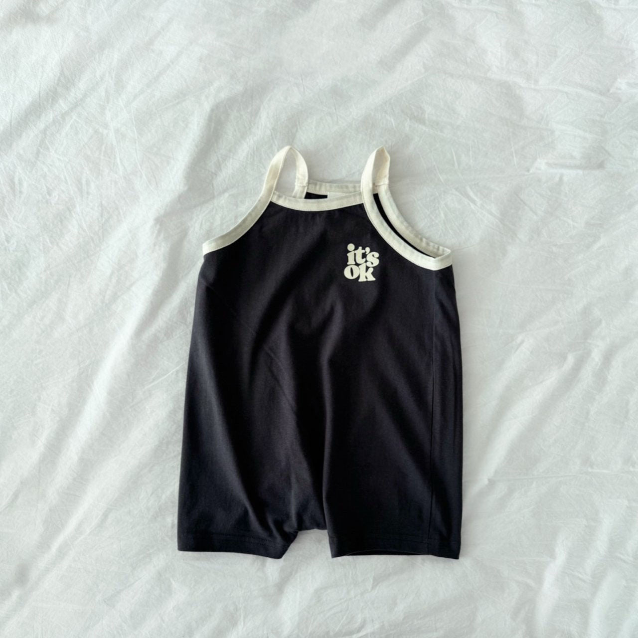 Toddler S25 'it's OK' Short Overalls (2 - 5y) - 3 Colors kids outfit