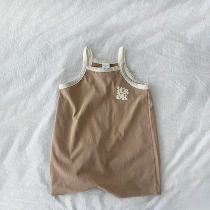 Toddler S25 'it's OK' Short Overalls (2 - 5y) - 3 Colors kids outfit