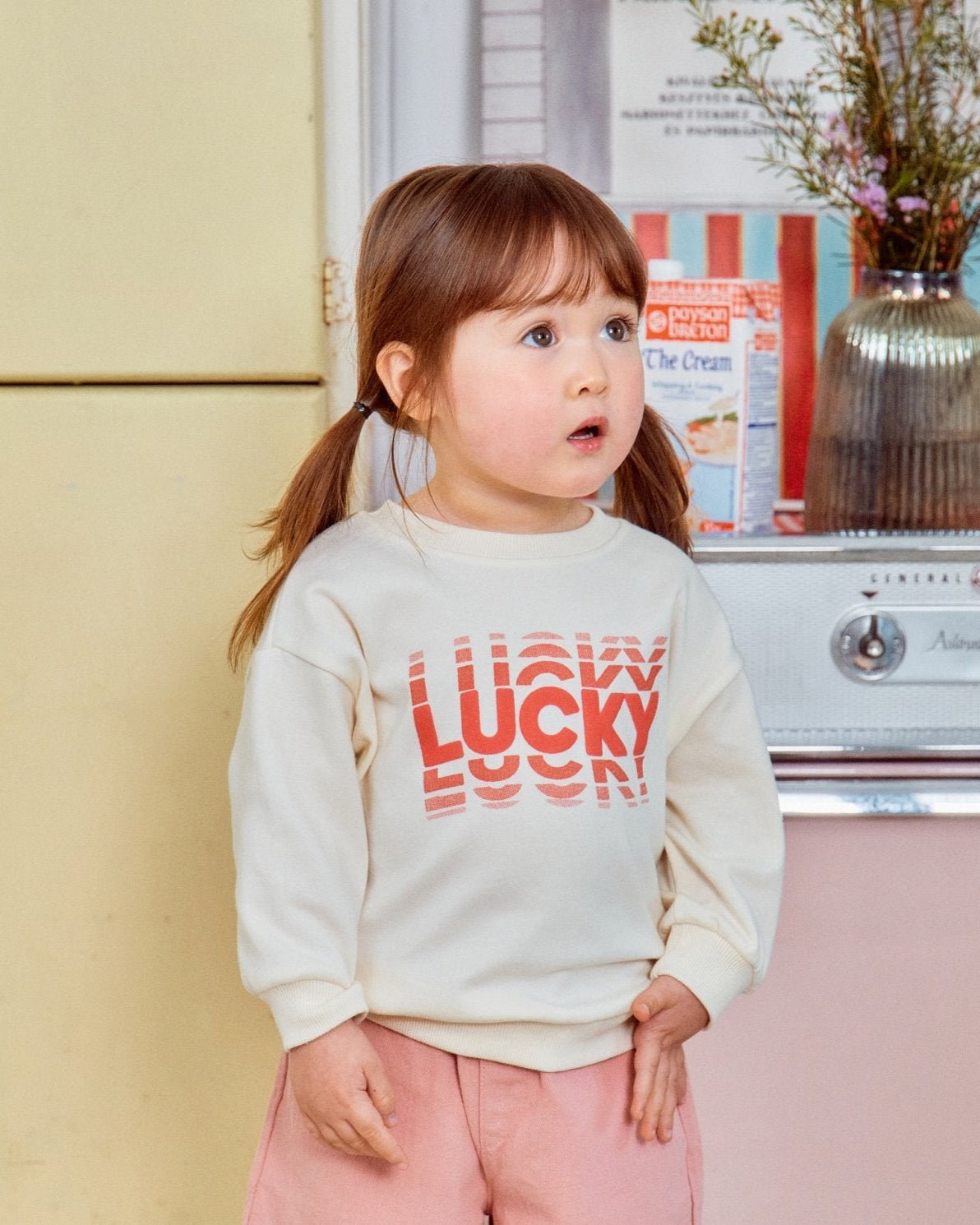 Toddler S25 'Lucky' Sweatshirt (1 - 7y) - 2 Colors kids outfit