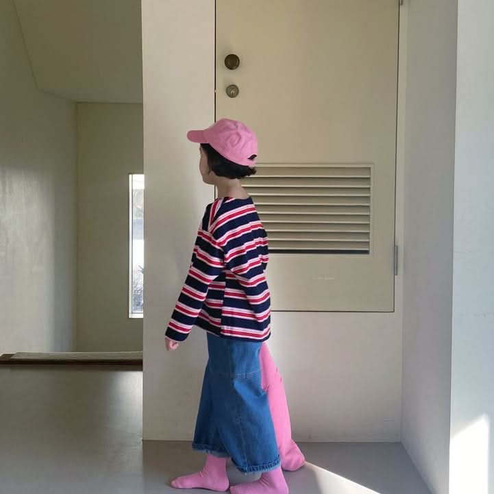 Toddler S25 Multicolor Stripe Long Sleeve Tee (1 - 6y) - 3 Colors kids outfit