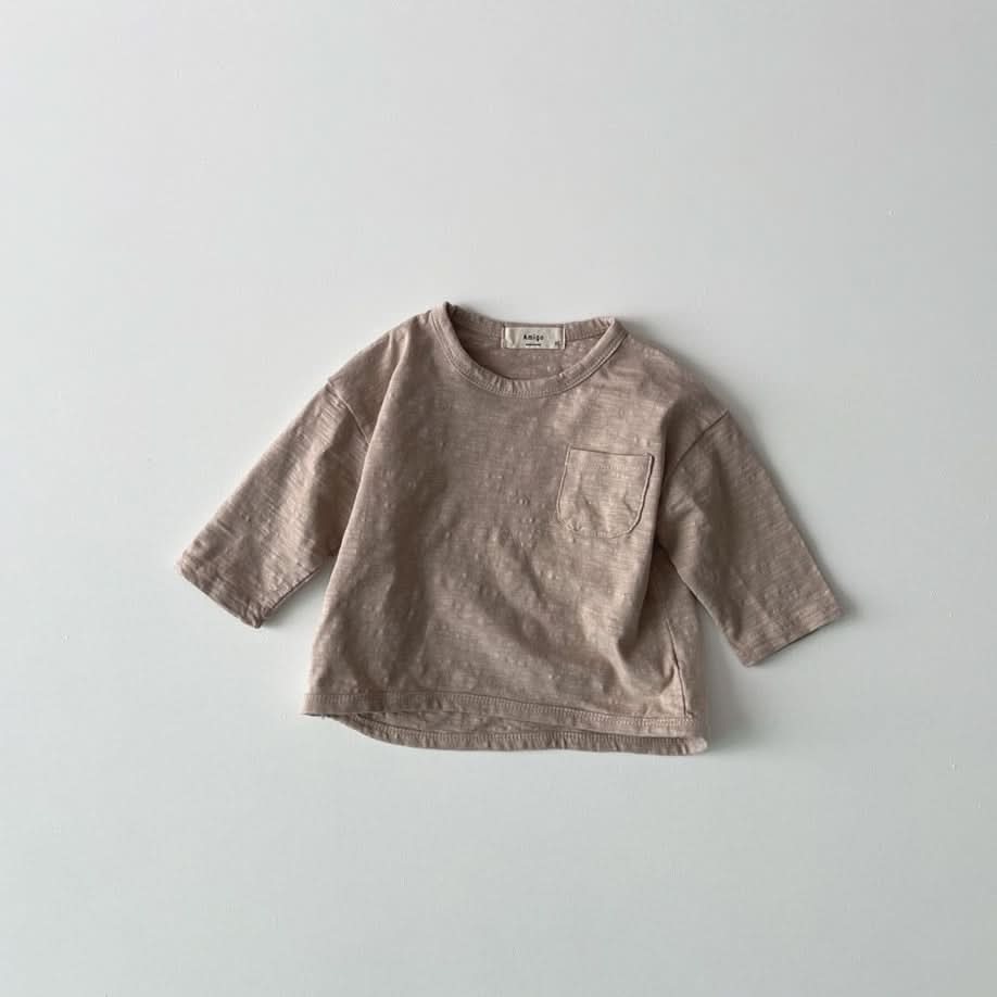 Toddler S25 Slub Cotton Long Sleeve Top (1 - 6y) - 5 Colors kids outfit